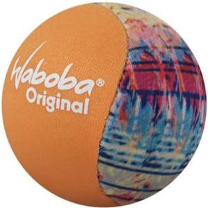 Waboba Originele waterstuiterbal - waterdicht strandspeelgoed, zwembadspellen voor kinderen en volwassenen, outdoorplezier - oranje wervelingen 55 x 55 x 55 mm