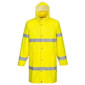 Portwest Hivis regenjas 100 cm, kleur: geel, maat: XXL, H442YERXXL