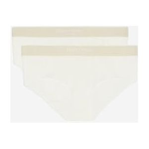 Marc O´Polo 2 stuks Iconic Rib hipster slipje voor dames, Wit.