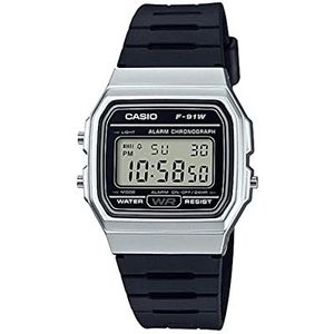 Casio Digitale F-91WM-7ADF (D141), zwart, armband, zwart., armband