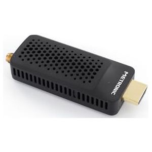 Metronic 441646 DTT DVB-T tuner decoder, compatibel met DVB-T2 dongle Stick compact, HEVC, EPG, 1080i, HDMI, USB 2.0, SOS-knop