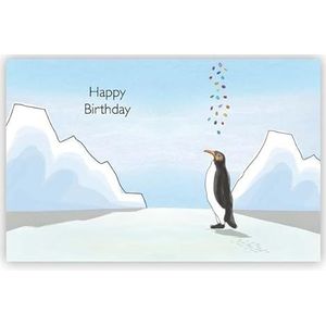 quire surprise kaart pinguins