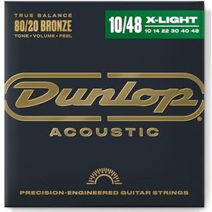 Dunlop DAB1048 snaren voor akoestische gitaren, 80/20, extra-light 10-48