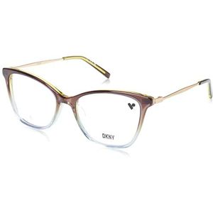DKNY Dk7010 zonnebril voor dames, Crystal Moss/Blue Gradient