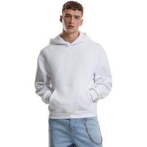 Urban Classics Sweat à capuche Fluffy pour homme, sweat à capuche décontracté pour homme, coupe surdimensionnée, tailles S à 5XL, Blanc., XL