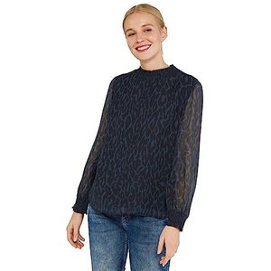 Street One A343800 Chiffon blouse voor dames, Donkerblauw