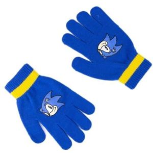 Sonic Koud weer handschoenen, blauw, standaard voor kinderen, uniseks, blauw, Estándar, Blauw