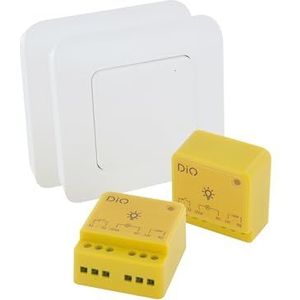 DiO Connected Home Lot de 2 Kits de module éclairage et interrupteur sans fil DiO (433Mhz / Zigbee/BLE)