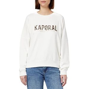 KAPORAL Java Sweat-shirt à Capuche Femme, ecru, M