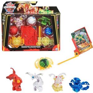 BAKUGAN 3.0 – Battle Pack – Hammerhead, Titanium Dragonoid, Nillious, Bruiser Special Attack en 1 Dragonoid, 2 ringen, 1 Launcher-kaart en 12 kaarten – speelgoedcollectie voor kinderen vanaf 6 jaar