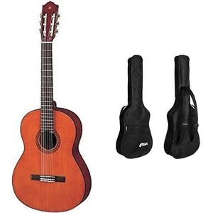 Yamaha CS40II Natuur Gitaar - Klassieke 3/4 Gitaar - Studiegitaar - Voor jonge beginners & TIGER GGB7-MCL klassieke gitaarhoes - 3/4