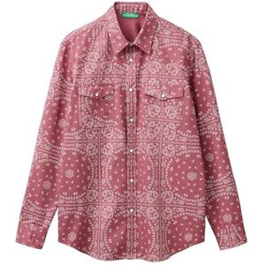 United Colors of Benetton 5qcauq04p overhemd heren, Rood, S