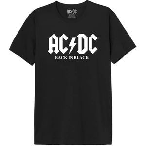 AC/DC Meacdcrts001 T-shirt voor heren, 1 stuk, zwart.