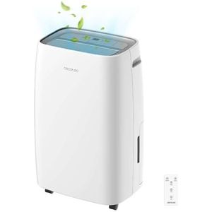 Cecotec BigDry 10000 Expert Connected Luchtontvochtiger. 580 W, afneembaar reservoir van 6 l, ontvochtiging 30 l/dag, bediening via wifi, vochtselectie, wasdroger, 24-uurs timer.