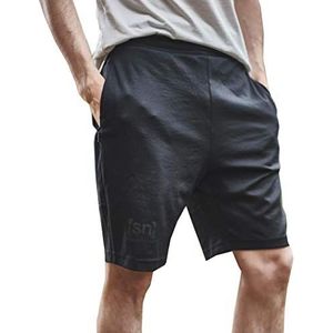 super.natural Casual herenshort met merinowol, M Movement Short, zwart.