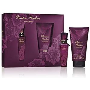 Christina Aguilera - Violet Noir – set eau de parfum voor dames en douchegel – oosterse en bloemige geur