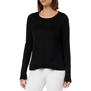 Vero Moda Vmnova Ga Noos Damestrui ronde hals, zwart, XS, zwart.