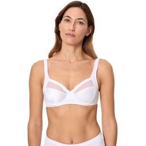 Playtex Perfect Silhouette Underwire Bra Damesbeha (1 stuk), Wit.