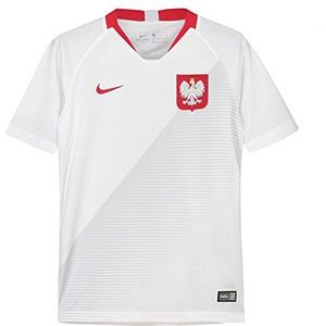 Nike POL Breathe Stadium Home Teamshirt voor kinderen wit/sport rood/sport rood FR: M (maat fabrikant: M)