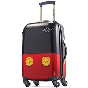 American Tourister Disney Harde koffer met draaibare wielen, zwart, rood, 21 inch, Disney hardcase met zwenkwielen, Zwart, Rood, Disney Harde bagage met zwenkwielen