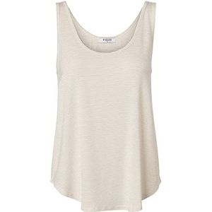 PIECES Débardeur Pcbillo Lurex Noos BC pour femme, Blanc brillant - Détails : lurex doré, L