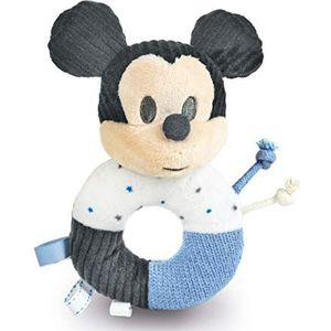 Clementoni Disney Mickey Maraca 17339 zachte ringrammelaar voor peuters vanaf 0 maanden, machinewasbaar, meerkleurig