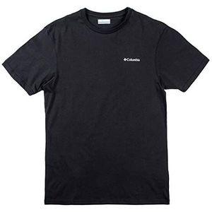 Columbia North Cascades T-shirt met korte mouwen voor heren, zwart.