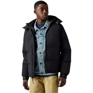 Levi's Rockridge Short Puffer Jacket Heren (1 stuk), Jet zwart.