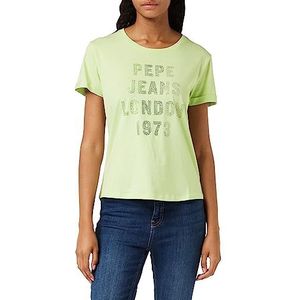 Pepe Jeans Agnes Jeans voor dames, groen (gebleekt groen)