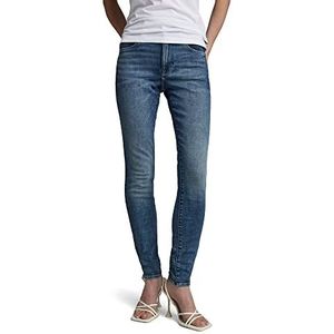 G-STAR RAW Skinny jeans met hoge taille 3301 dames, blauw (Faded Cascade C051-c606), 28 W/30 L, blauw (Faded Cascade C051-c606)