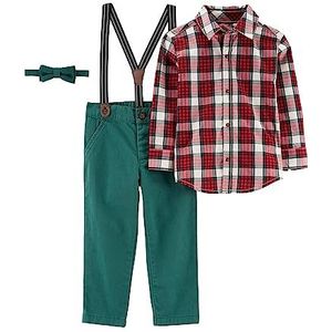 Simple Joys by Carter's Voordeelset voor baby's en kinderen, Olive Palice / Rode Tartan Plaid