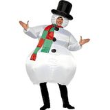 Opblaasbaar Snowman-kostuum