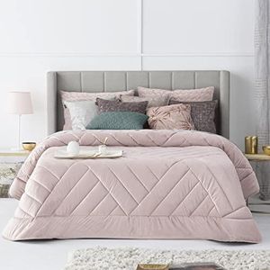 Antilo Dekbed voor tweepersoonsbed met 135 cm beige cama 135 cm, roze