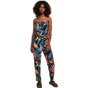 Urban Classics Dames Dames Dames Viscose Hoofdband Jumpsuit T-Shirt, Blackfruity