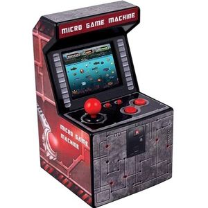 ITAL - Mini Arcade Retro / draagbare geek console met 250 geïntegreerde spellen, 16 bits, gadget voor kinderen en volwassenen (rood)