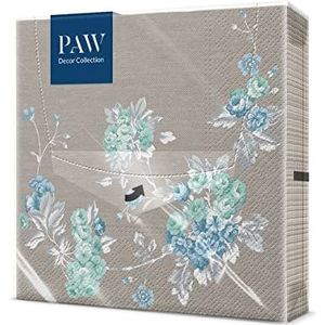 Paw Decor Collection Papieren servetten, 3-laags, motief: vredige tuin, 20 stuks