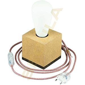 Segula LED tafellamp kurk kubus 9x9x9cm