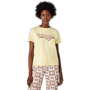 Wrangler T-shirt normal pour femme, Banane pâle, 3XL