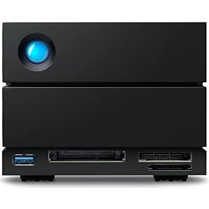 LaCie 2big Dock RAID, 20TB, externe HDD, Thunderbolt 4 poorten, voor PC Mac iPad & iPhone (STLG20000400)