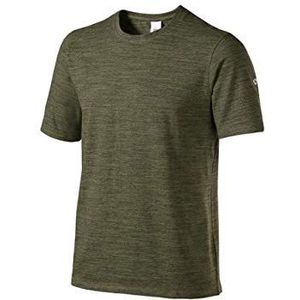 BP 1714-235-73-4XL Unisex T-shirt Space-Dye stof 1/2 mouw ronde hals stofmix 170 g/m² met stretch olijf, 4XL