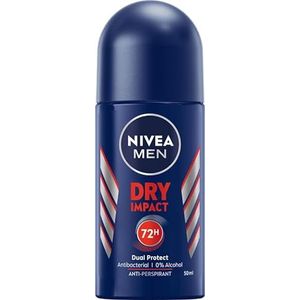 NIVEA Men Dry Impact 72H Anti-transpirant Roll-on voor heren, 50 ml