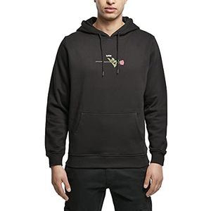 Mister Tee Rose Love Hoodie voor heren, zwart.