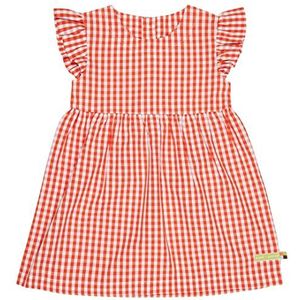 Loud + Proud geruite jurk voor meisjes, gingham gecertificeerd, casual, koper, 74-80, Koper