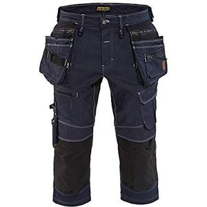 Blåkläder Pirate X1900 Shorts, rekbaar, marineblauw/zwart, maat C50/44 van Cordura Denim, optimale bewegingsvrijheid, 9900