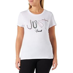 Just Cavalli Dames T-shirt, 100 wit, XXS, 100 wit