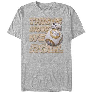 Star Wars T-shirt unisexe à manches courtes « This Is How We Roll Sideways Organic », Mélange de gris., S