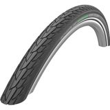 Schwalbe TI. Road Cruiser K-Guard, TwinSkin Unisex - Volwassenen, Zwart Reflex, Drahtreifen, B11101305