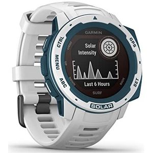 Garmin Instinct Solar Surf Edition: robuust GPS-horloge voor buitenactiviteiten, met zonne-energie en speciale surf-functies, wolkbreuk