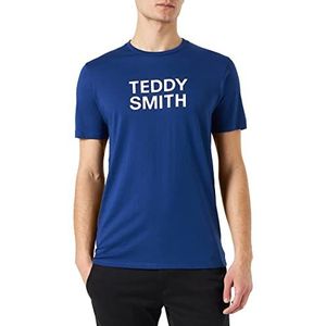 Teddy Smith Ticlass Basic MC T-shirt voor heren, Galaxy Blauw