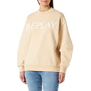 REPLAY Dames sweatshirt, 611 Skin, S, 611 Skin